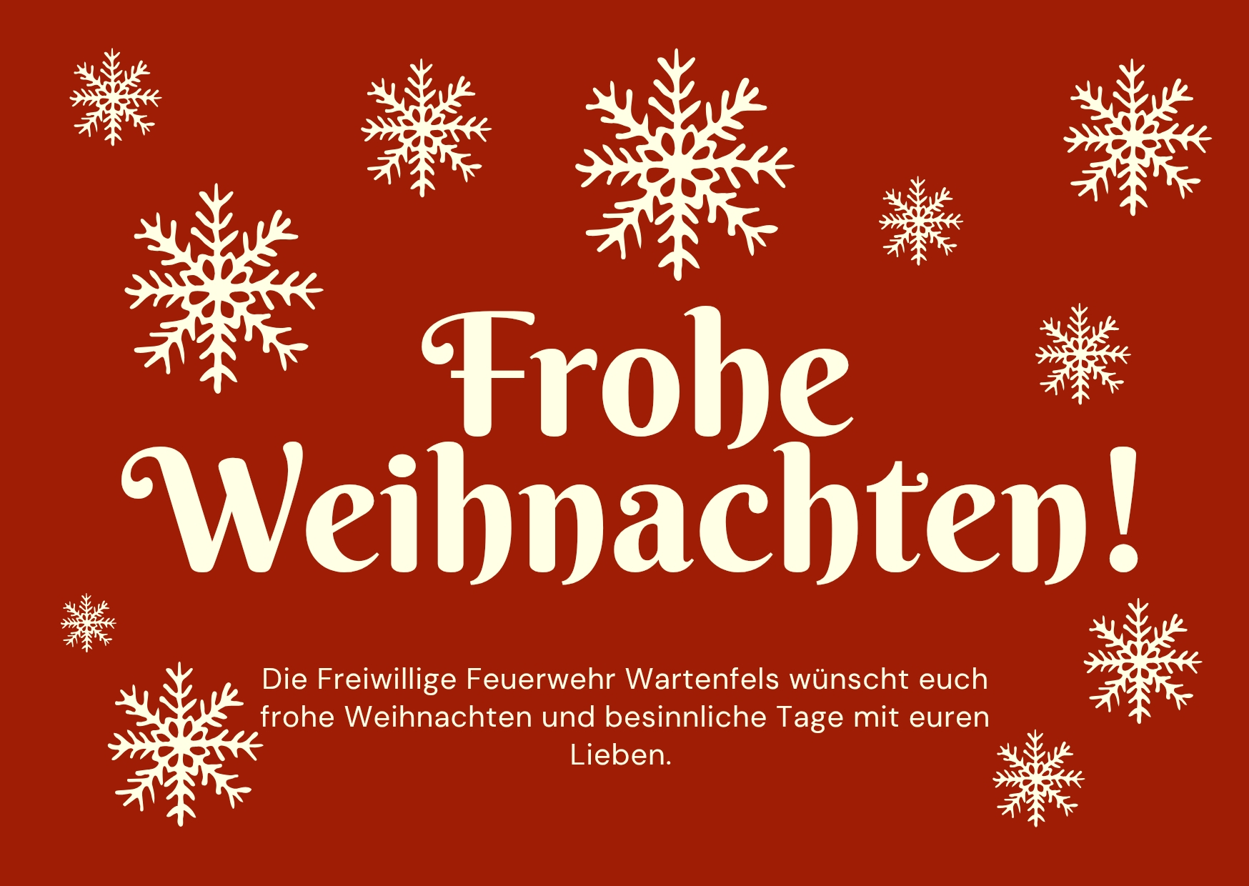 Frohe Weihnachten